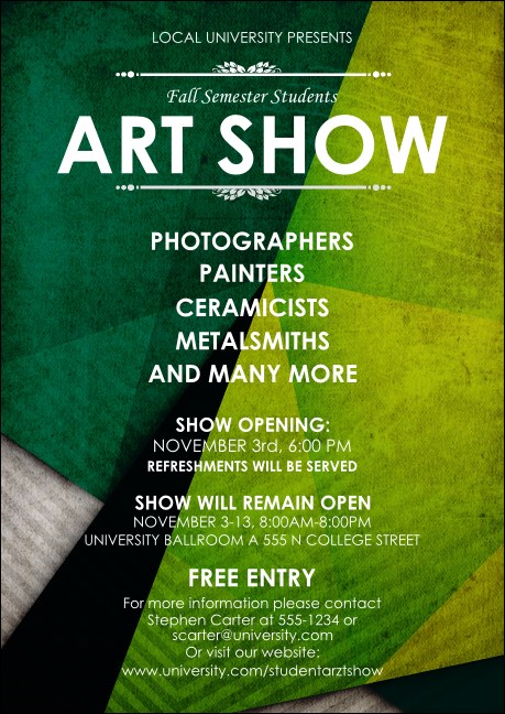 Abstract Club Flyer Product Front