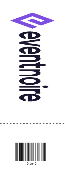 Ice Skating Event Ticket Product Back