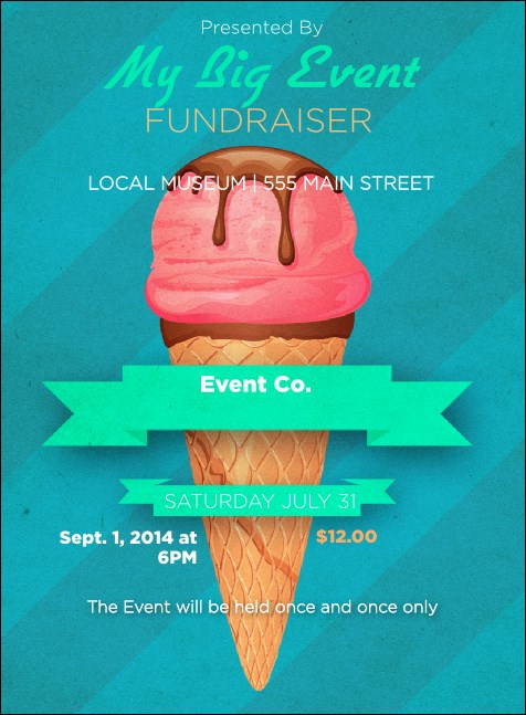 Ice Cream Invitation Product Front