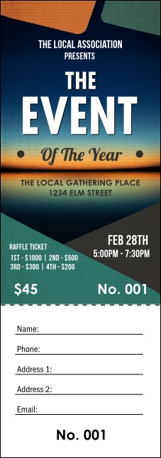 All Purpose Horizon Raffle Ticket Product Front