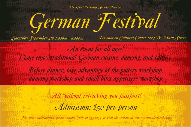 German Flag Poster Product Front