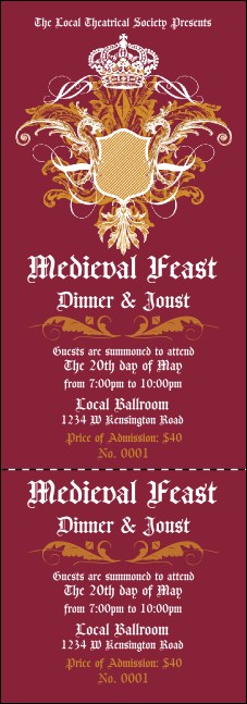 Medieval Banquet Event Ticket