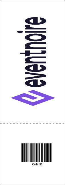 Retro Stripes Raffle Ticket Product Back