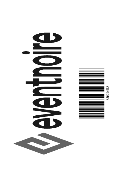 Houston Drink Ticket (Black and white) Product Back