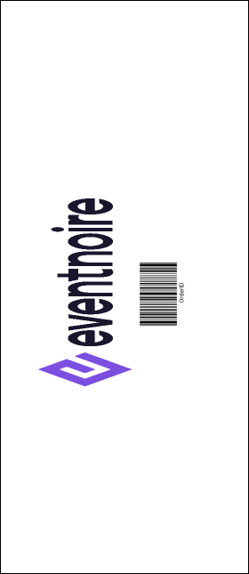 White Ribbon VIP Event Badge Large Product Back