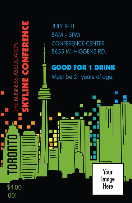 Toronto Drink Ticket (Black) Product Front