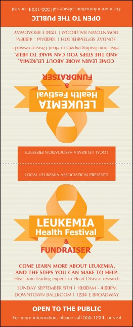 Leukemia Table Tent Product Front