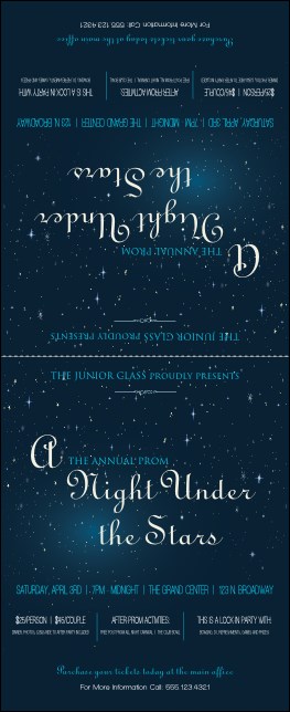 Star Theme Table Tent Product Front