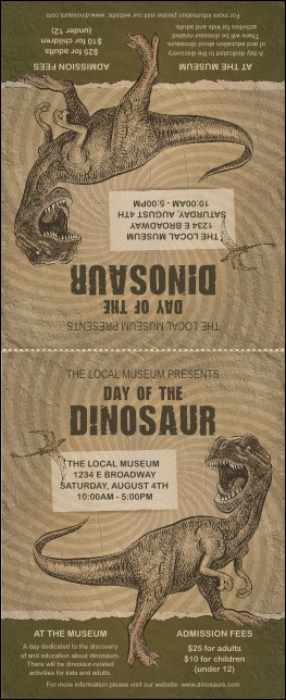 Dinosaur Illustrated Table Tent