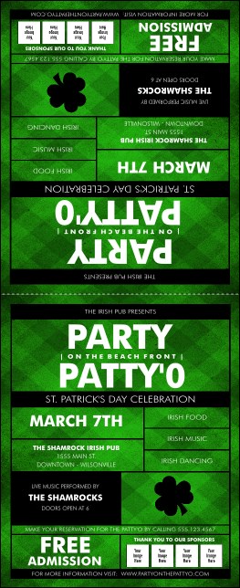St Patricks Day  Plaid Table Tent Product Front