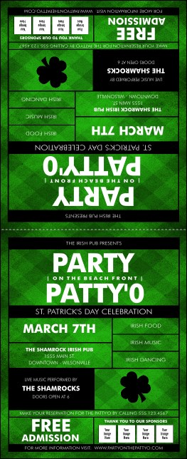 St Patricks Day  Plaid Table Tent Product Front