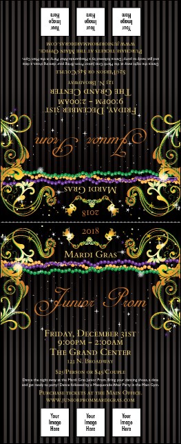 Mardi Gras Prom Table Tent Product Front