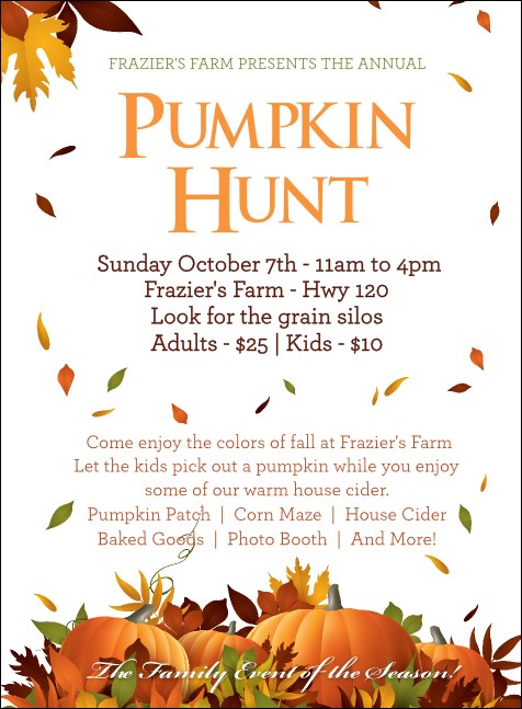 Pumpkin Patch Invitation Product Front