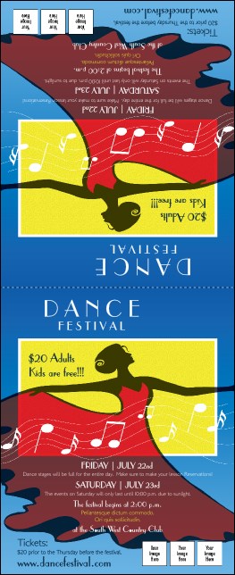 Dance Festival Table Tent Product Front