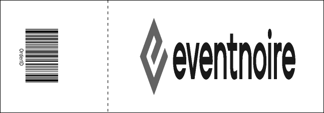 All Purpose Geometric Black and White Raffle Ticket Product Back