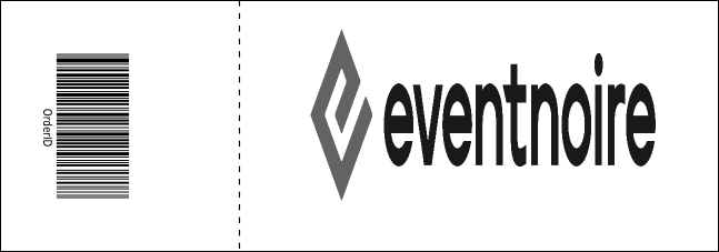 All Purpose Corners Black and White Event Ticket Product Back