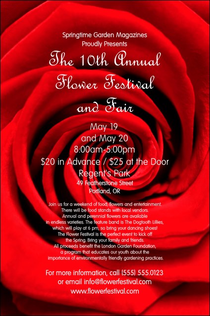 Red Rose Poster Product Front