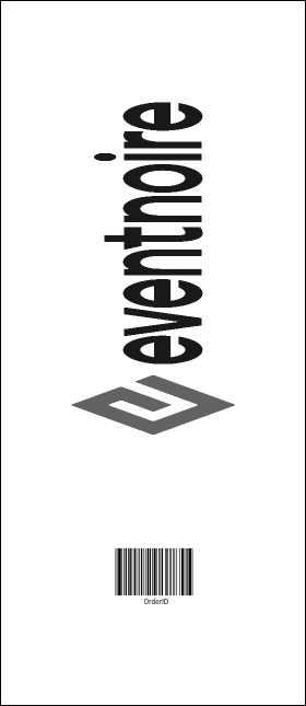 All Purpose Chalkboard Black and White VIP Pass Product Back