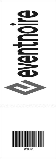 All Purpose Skyline Black and White Event Ticket Product Back
