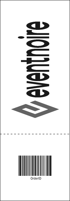All Purpose Skyline Black and White Raffle Ticket Product Back