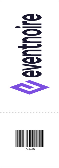 Fall Simple Raffle Ticket Product Back