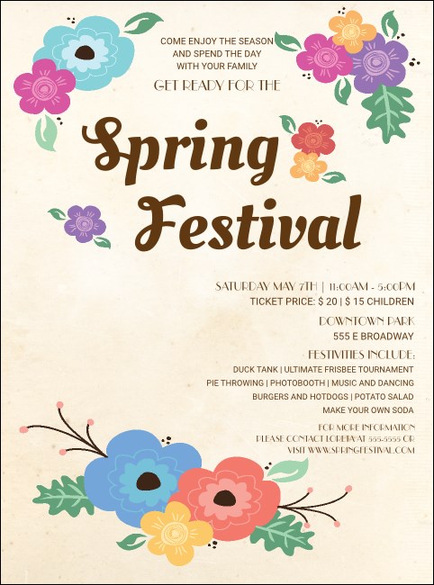 Spring Festival Flyer Product Front