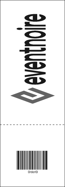 All Purpose Triangles 2 Black and White Raffle Ticket Product Back