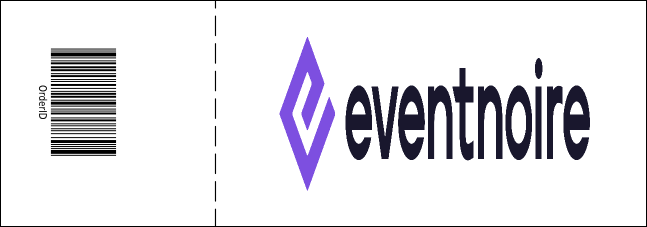 Silver Glitter Event Ticket Product Back