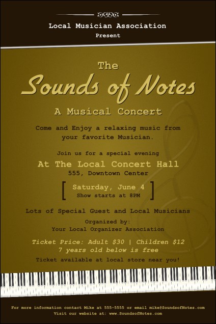 Sounds of Notes Poster Product Front