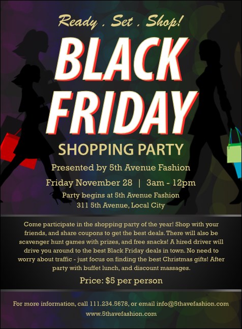 Black Friday Invitation Product Front