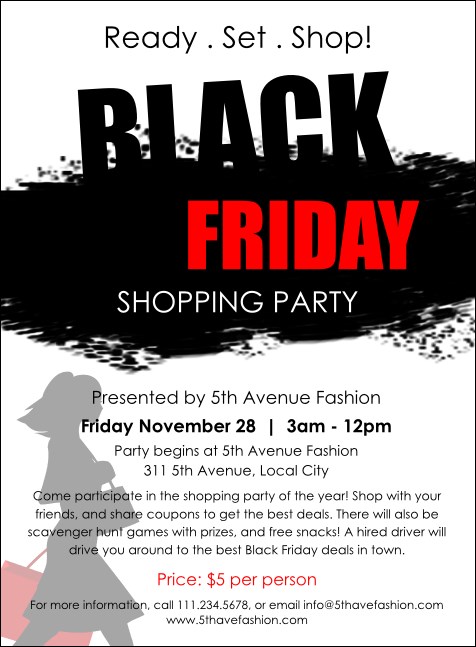 Black Friday 2016 Invitation Product Front