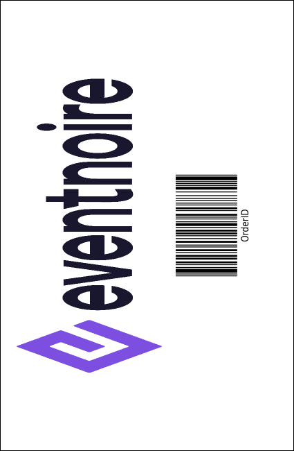 Silver Glitter Drink Ticket Product Back