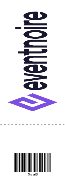 Abstract Lights Event Ticket Product Back