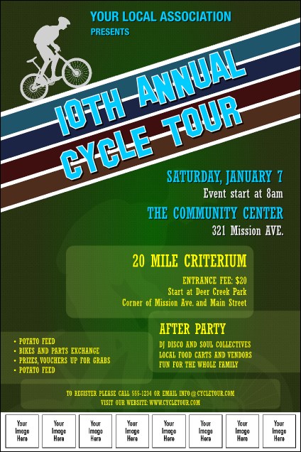 Cycle Tour Image Poster Product Front