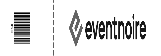 Black and White Logo Event Ticket 0007 Product Back