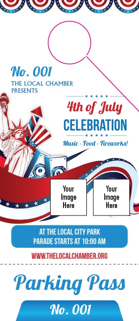 Fourth of July Freedom Hang Tag