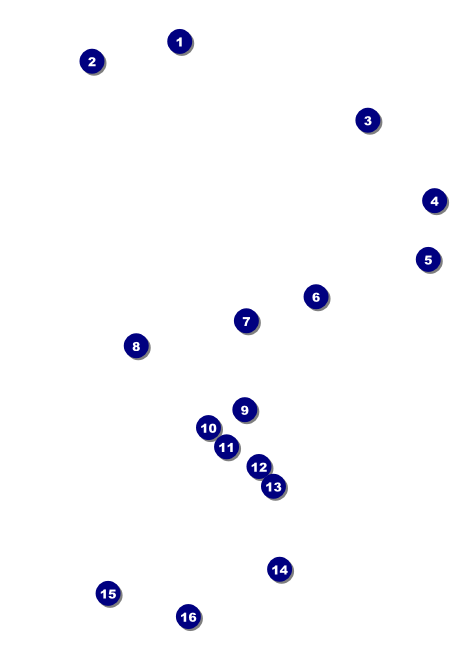 All Purpose Triangles Black and White Postcard Mailer Front Field Markers