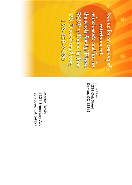 Carnival Postcard Mailer Product Back