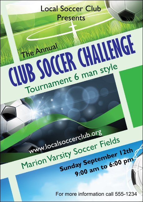Soccer Ribbon Postcard Mailer Product Front