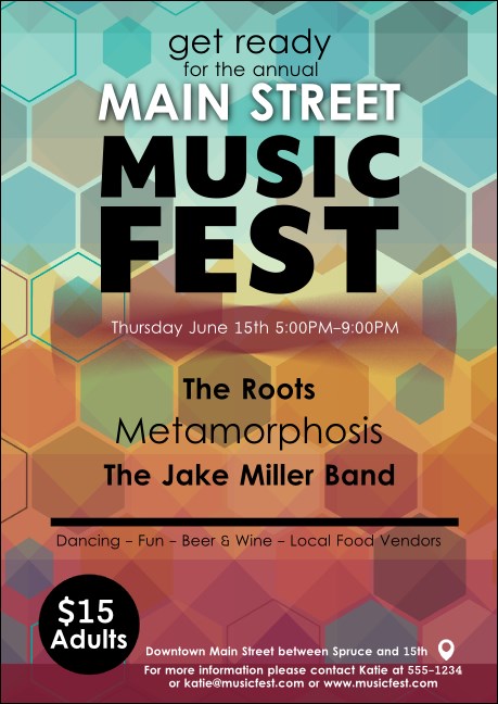 Music Festival Postcard Mailer Product Front