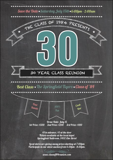 Class Reunion  Postcard Mailer Product Front