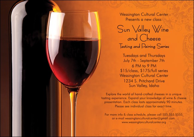 Wine Postcard Mailer Product Front