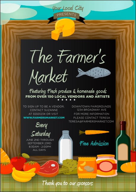 Farmer's Market Postcard Mailer Product Front
