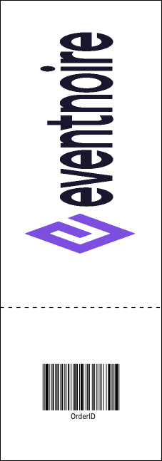 Indian Music Blue Event Ticket Product Back