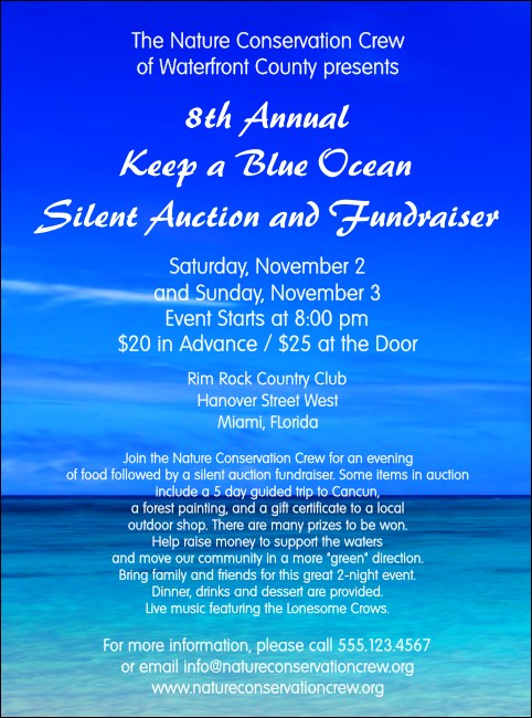 Nature Series - Blue Ocean Flyer