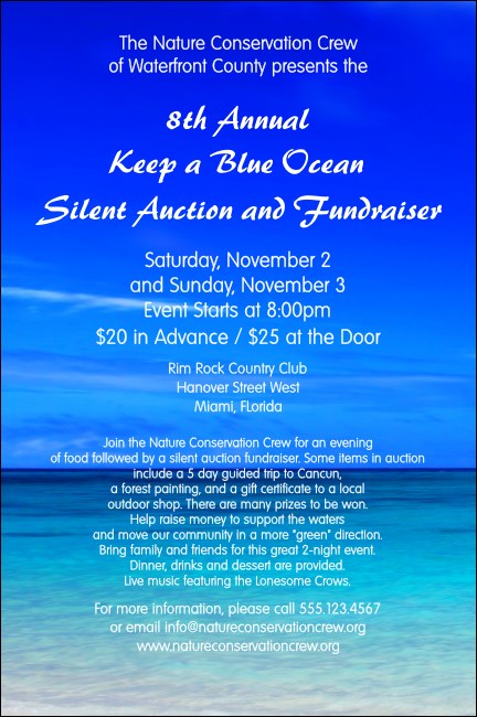 Nature Series - Blue Ocean Poster Product Front