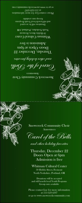 Christmas Bells Table Tent