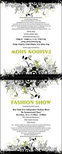 Fashion Show Table Tent Product Front