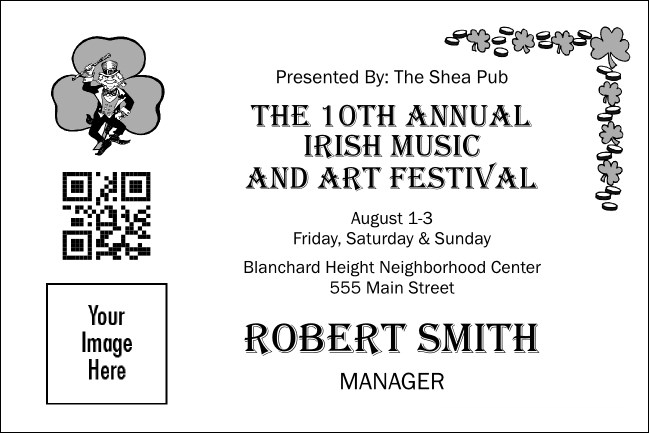 St. Patrick's Day Economy Event Badge Product Front