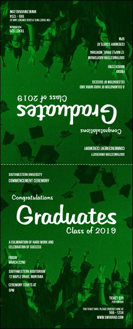Graduation - Green Table Tent